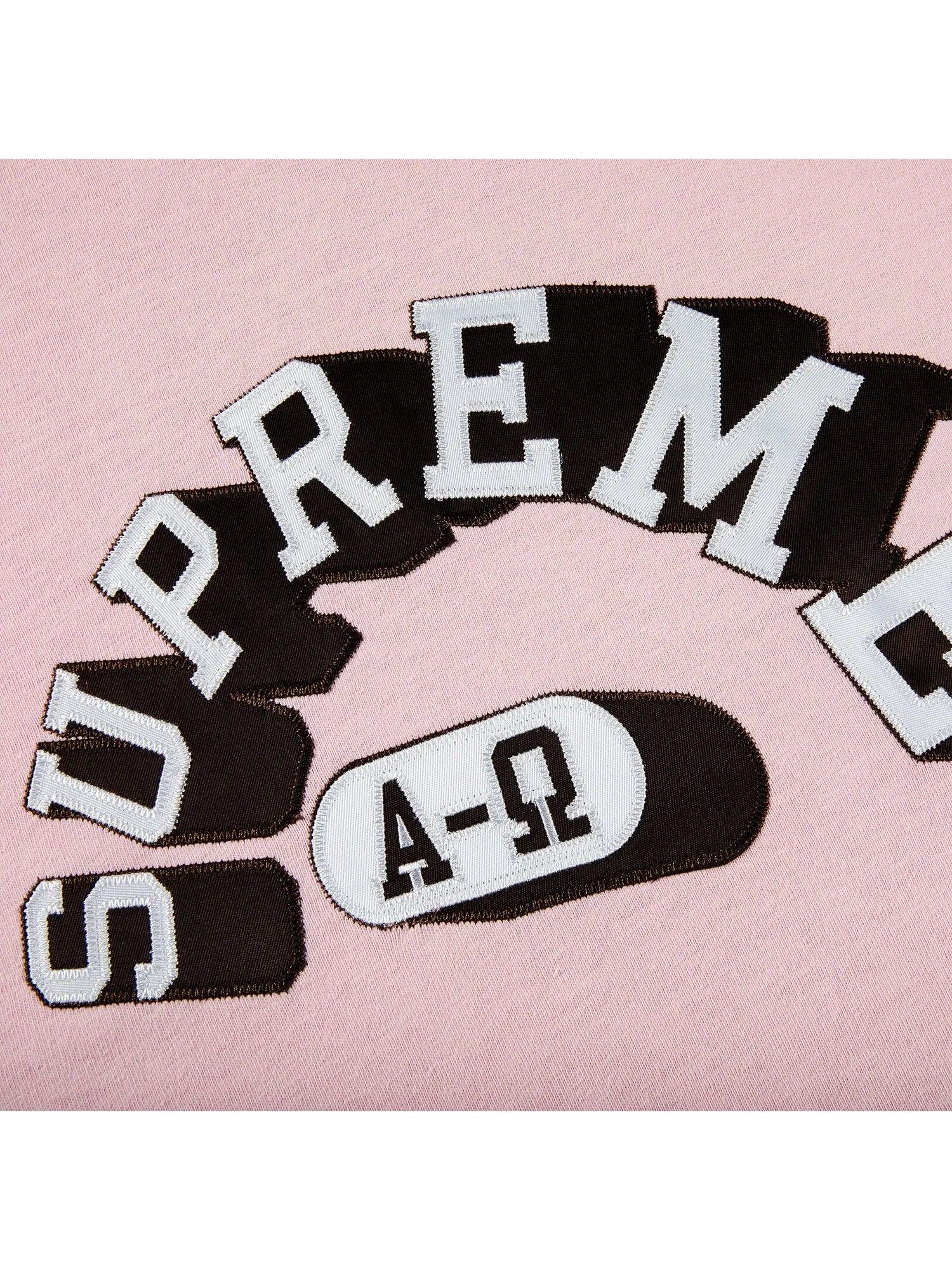 Топ с короткими рукавами Supreme Alpha Omega — изображение 2 из 2, розовый