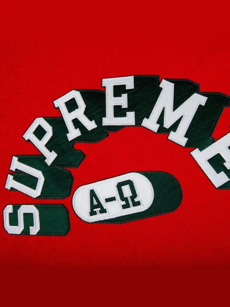 Футболка Supreme Alpha Omega Short-Sleeve Top 'Red' — изображение 2 из 2, красный