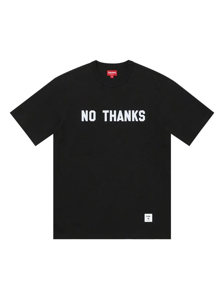Топ Supreme No Thanks Short-Sleeve Top — изображение 1 из 1, черный
