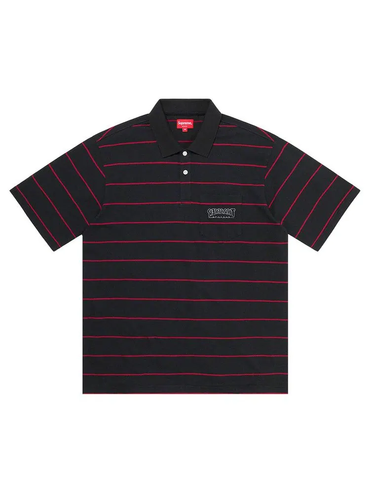 Поло Supreme x Thrasher Stripe Polo — изображение 1 из 2, черный