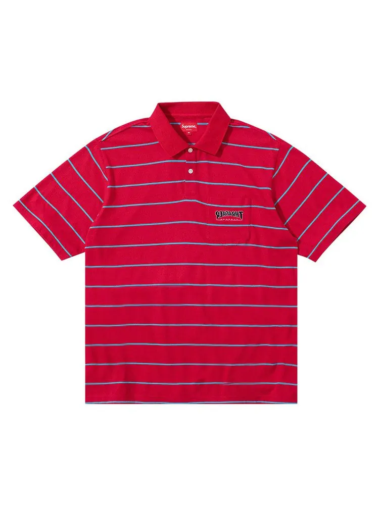 Поло Supreme x Thrasher Stripe Polo — изображение 1 из 1, красный