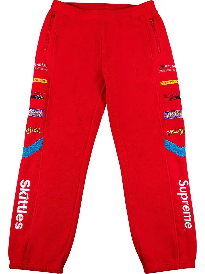 Брюки Supreme x Skittles x Polartec Pant 'Red' — изображение 1 из 3, красный