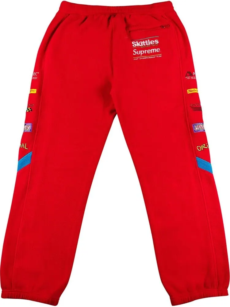 Брюки Supreme x Skittles x Polartec Pant 'Red' — изображение 2 из 3, красный