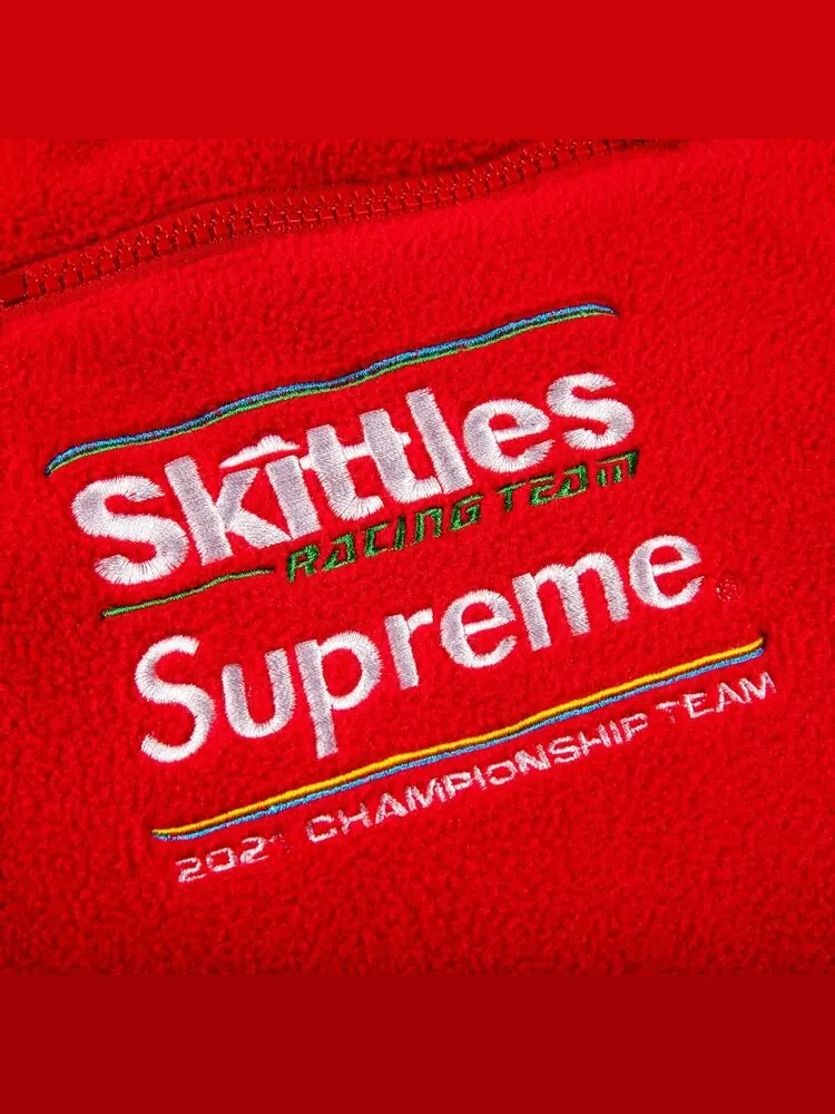 Брюки Supreme x Skittles x Polartec Pant 'Red' — изображение 3 из 3, красный