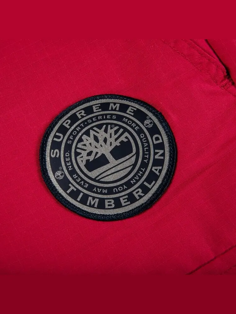 Брюки Supreme x Timberland Reversible Ripstop Pant 'Burgundy' — изображение 5 из 5, красный