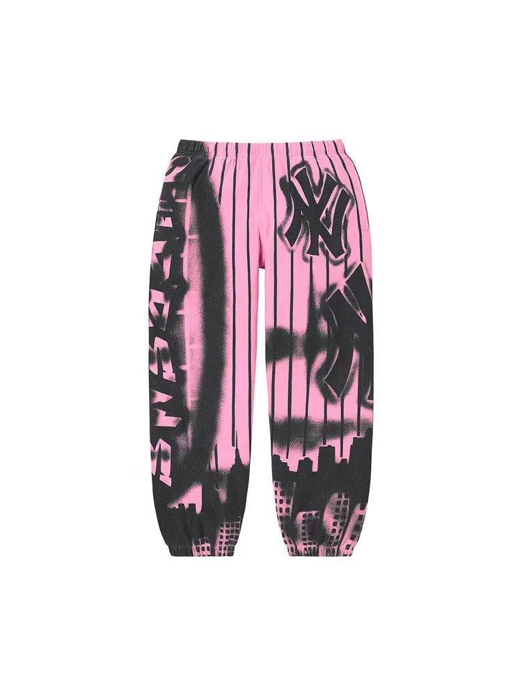 Спортивные брюки Supreme x New York Yankees Airbrush Sweatpant — изображение 1 из 2, розовый