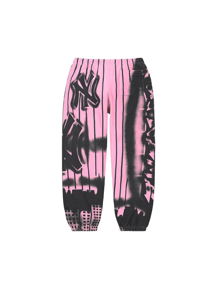 Спортивные брюки Supreme x New York Yankees Airbrush Sweatpant — изображение 2 из 2, розовый