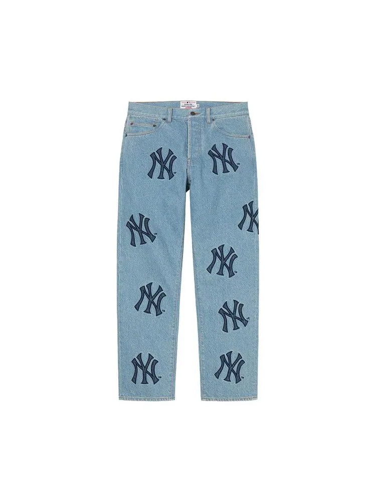 Джинсы Supreme x New York Yankees Regular Jean — изображение 1 из 2, синий