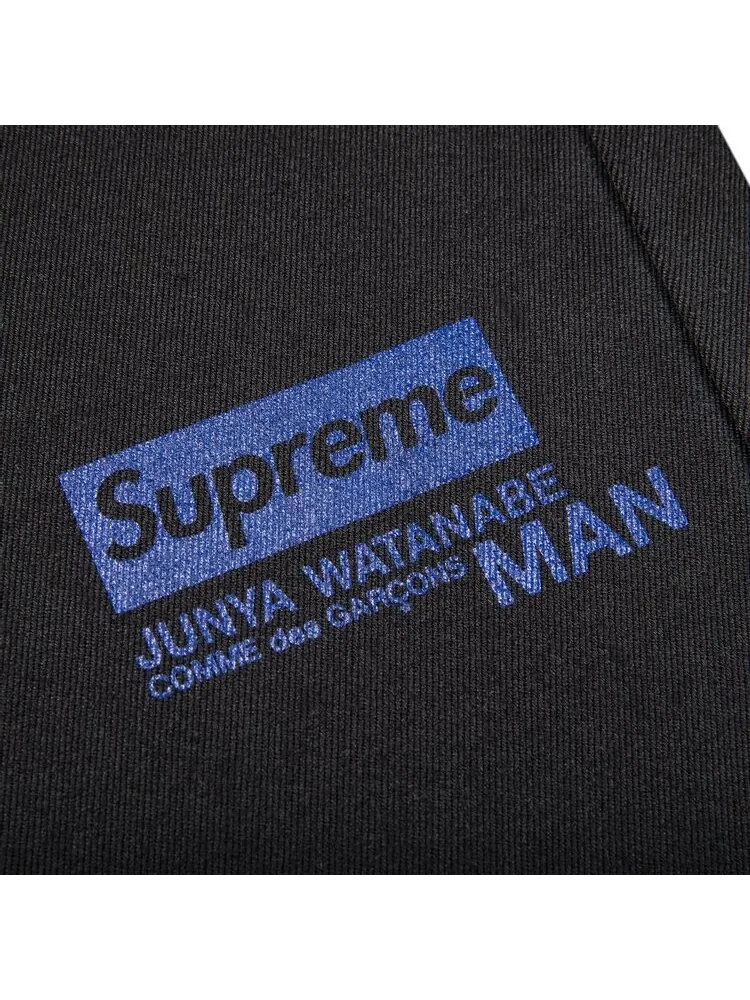 Брюки Supreme x Junya Watanabe x Comme des Garçons MAN Printed Work Pant 'Black' — 3