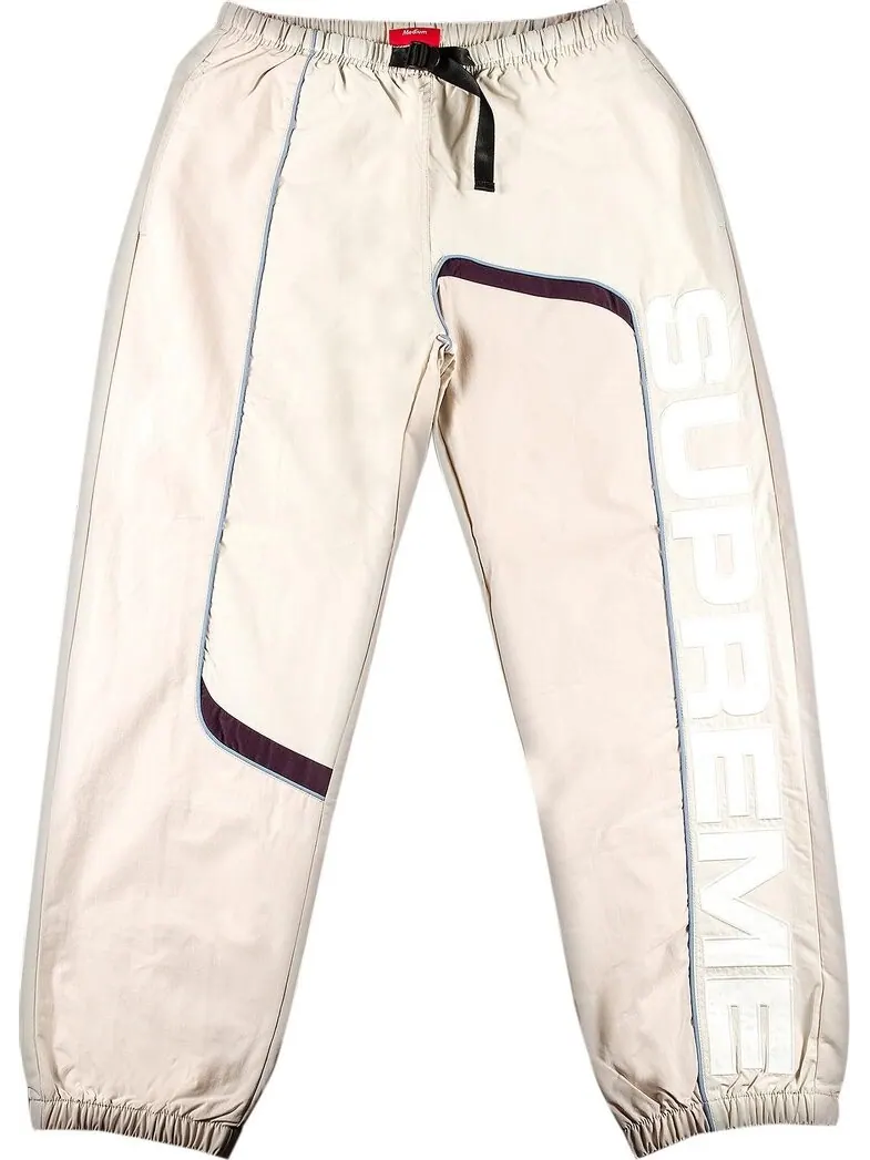 Брюки Supreme S Paneled Belted Track Pant Dusty Pink — изображение 1 из 3, розовый