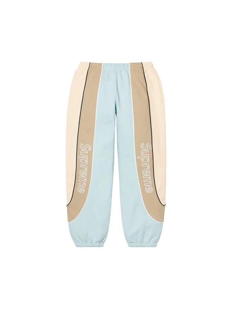 Спортивные брюки Supreme Track Paneled Sweatpant — изображение 1 из 1, бледный синий