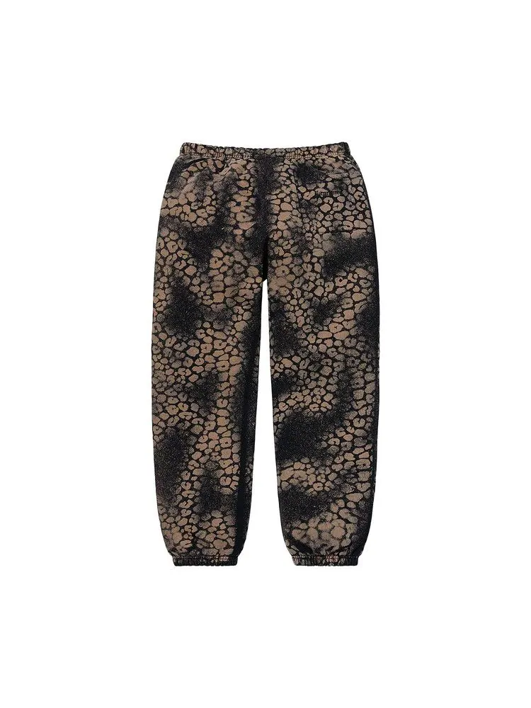 Спортивные брюки Supreme Bleached Leopard Sweatpant — изображение 2 из 2, черный