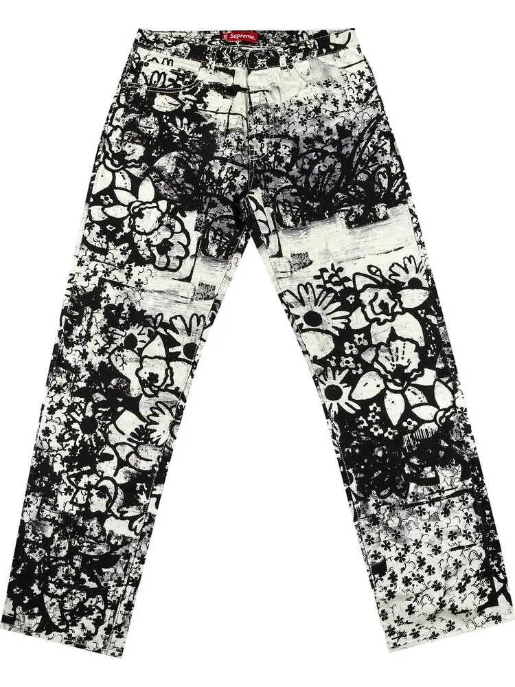 Джинсы Supreme x Christopher Wool Regular Jean 'Black' — изображение 1 из 3, черный