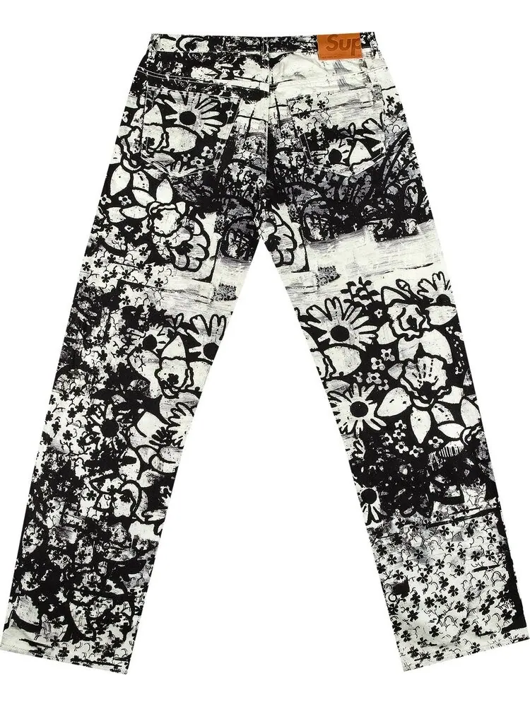 Джинсы Supreme x Christopher Wool Regular Jean 'Black' — изображение 2 из 3, черный