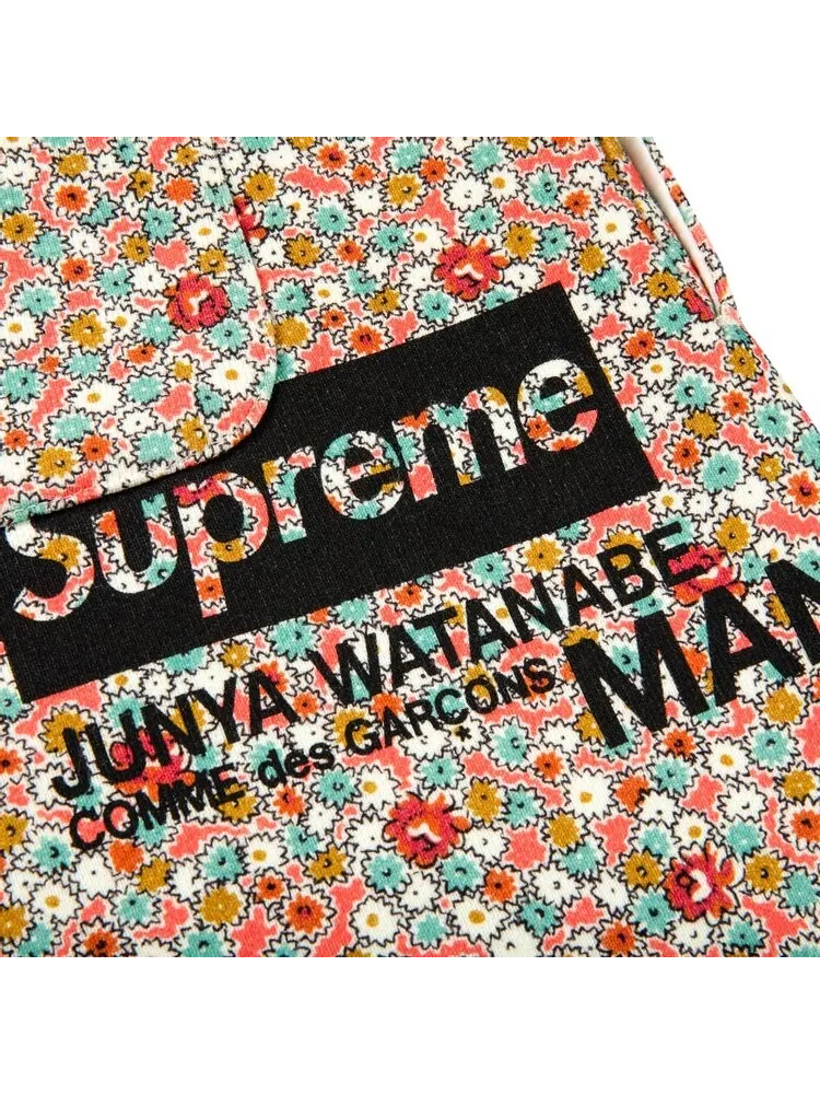 Спортивные брюки Supreme x Junya Watanabe x Comme des Garçons MAN Sweatpant 'Pink Flowers' — изображение 3 из 3, мульти
