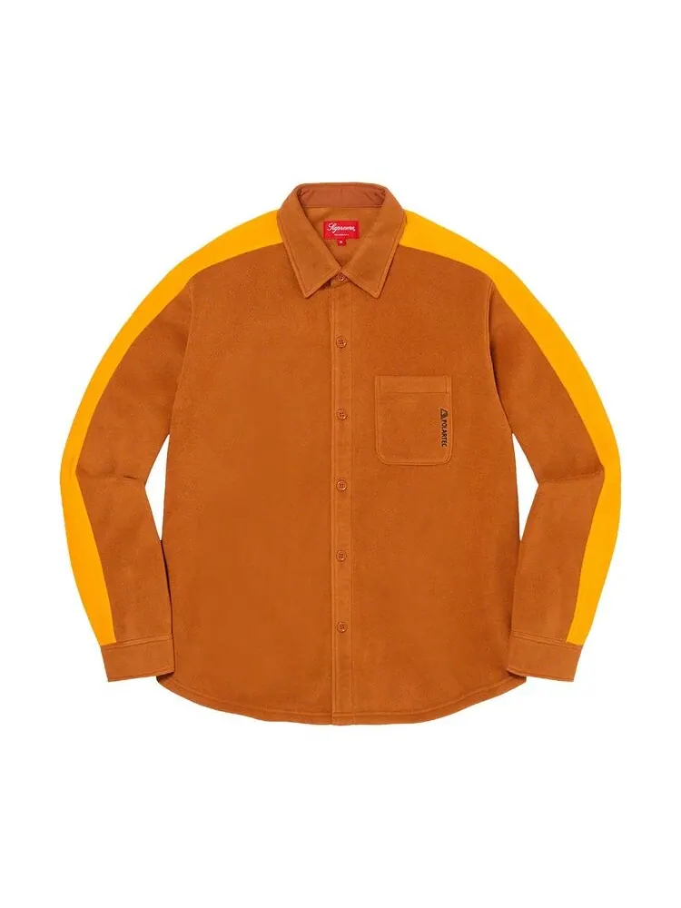 Рубашка Supreme Polartec Shirt Rust — изображение 1 из 2, красный