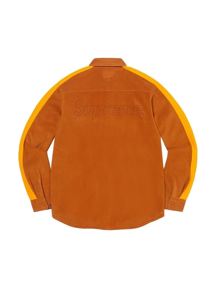 Рубашка Supreme Polartec Shirt Rust — изображение 2 из 2, красный