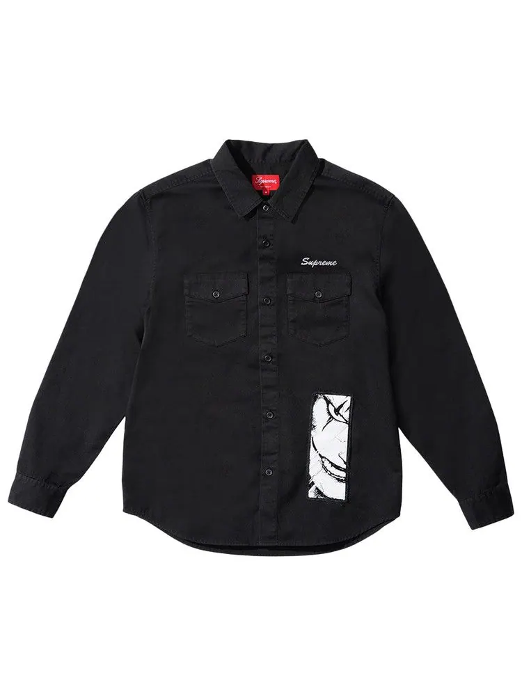 Рубашка Supreme x The Crow Work Shirt — изображение 1 из 2, черный