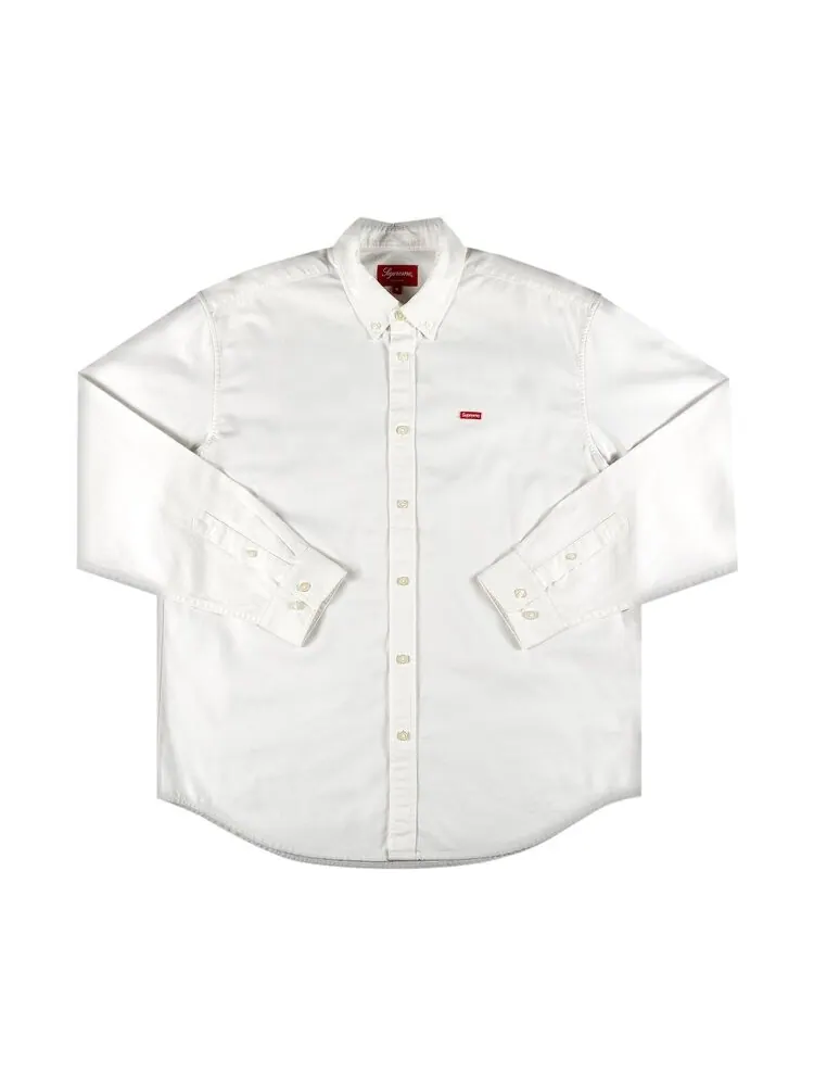 Рубашка Supreme Small Box Twill Shirt 'White' — изображение 1 из 2, белый