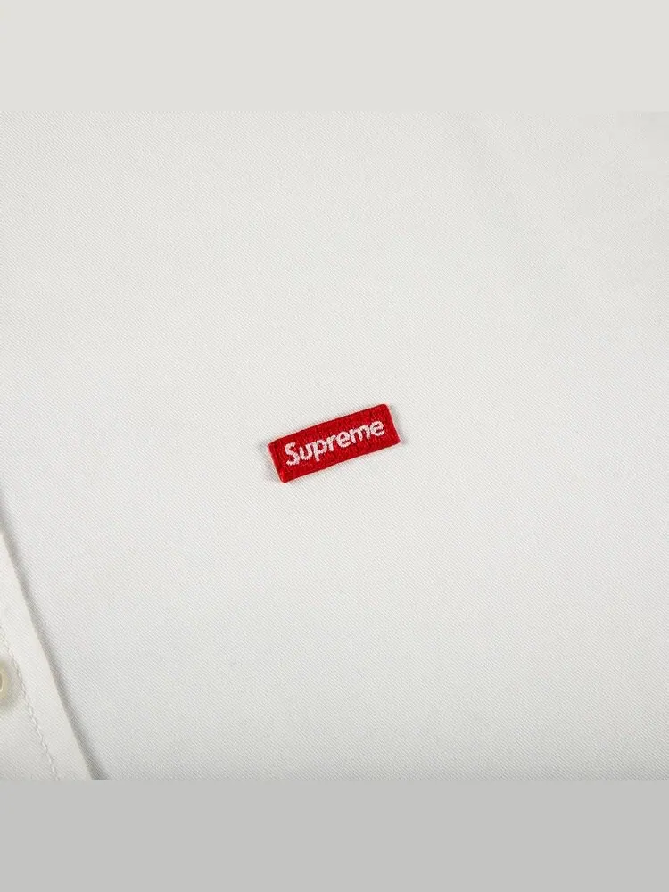 Рубашка Supreme Small Box Twill Shirt 'White' — изображение 2 из 2, белый