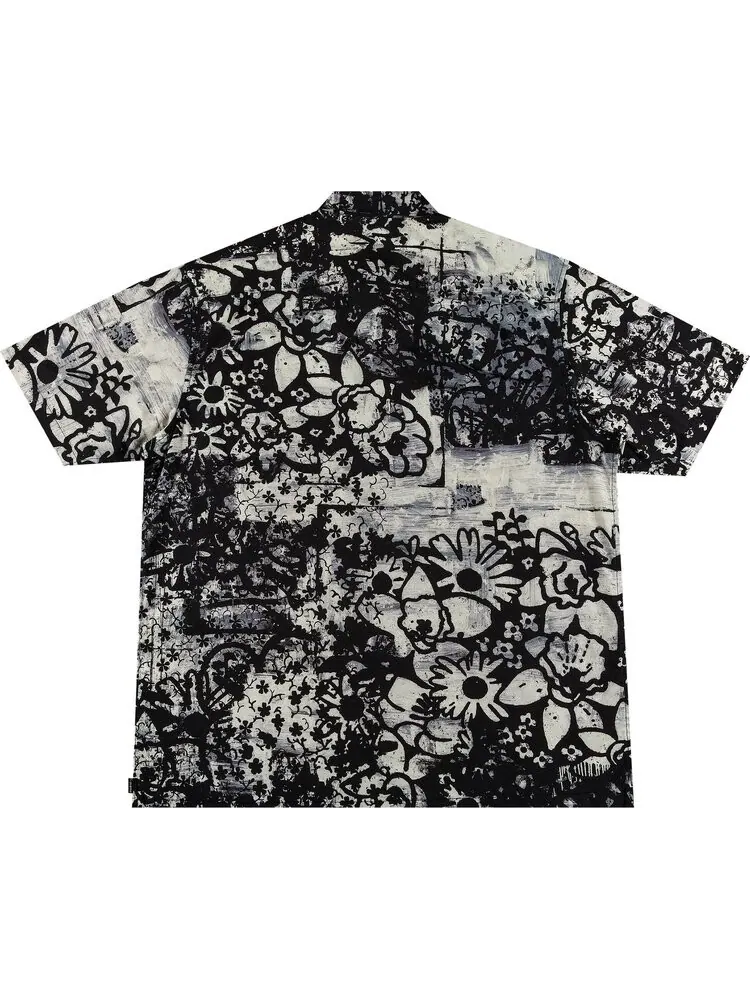 Рубашка Supreme x Christopher Wool Short-Sleeve Shirt 'Black' — изображение 2 из 3, черный