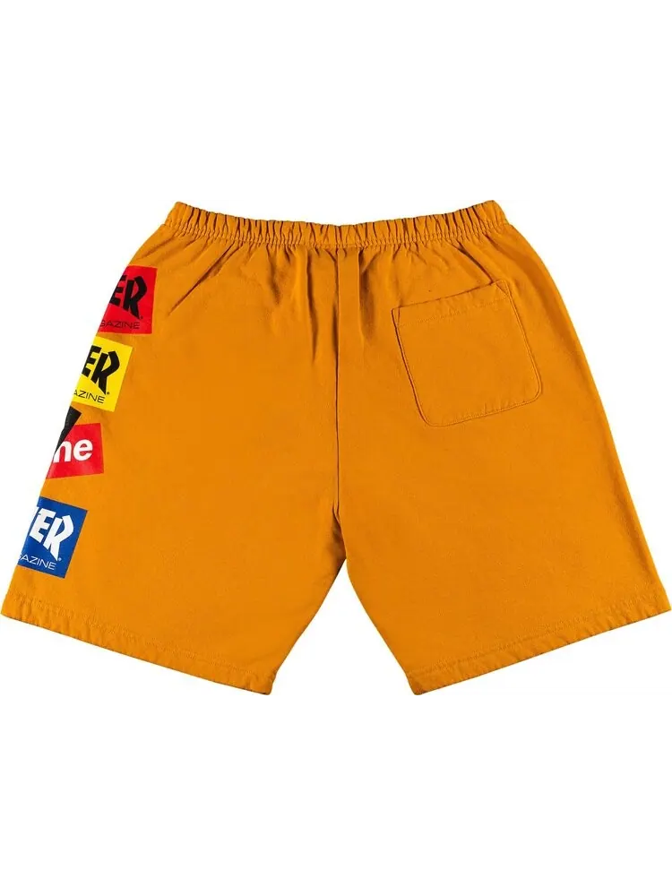 Спортивные шорты Supreme x Thrasher Multi Logo Sweatshort 'Gold' — изображение 2 из 3, оранжевый