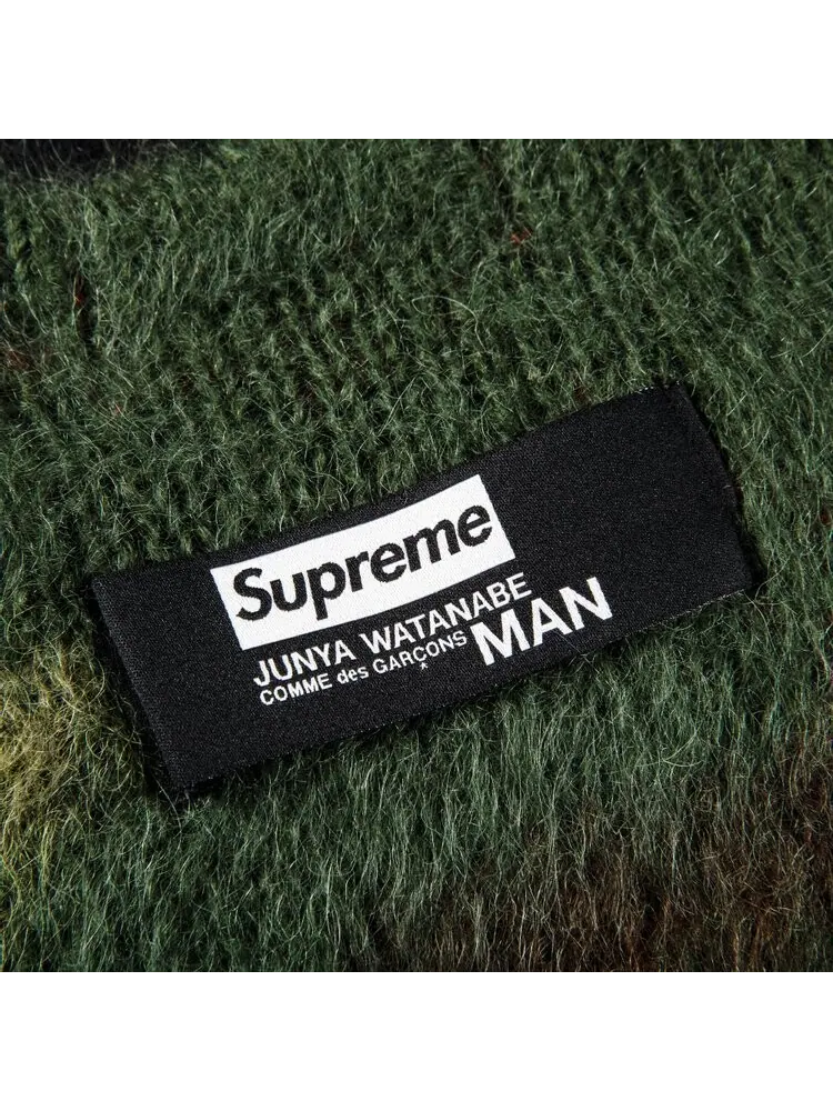 Свитер Supreme x Junya Watanabe x Comme des Garçons MAN Brushed Camo Sweater 'Olive' — изображение 3 из 3, зеленый