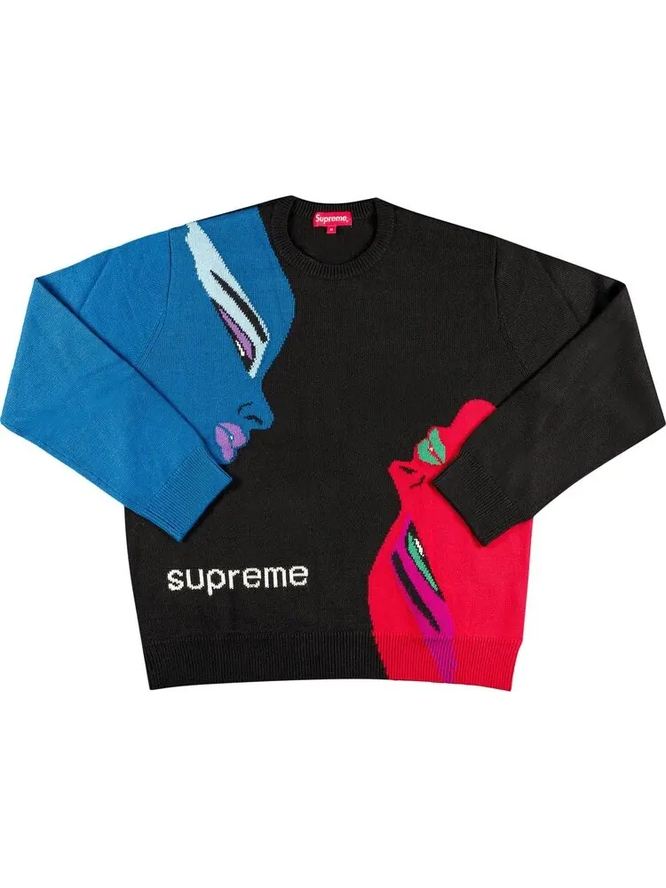 Свитер Supreme Faces Sweater 'Black' — изображение 1 из 3, черный