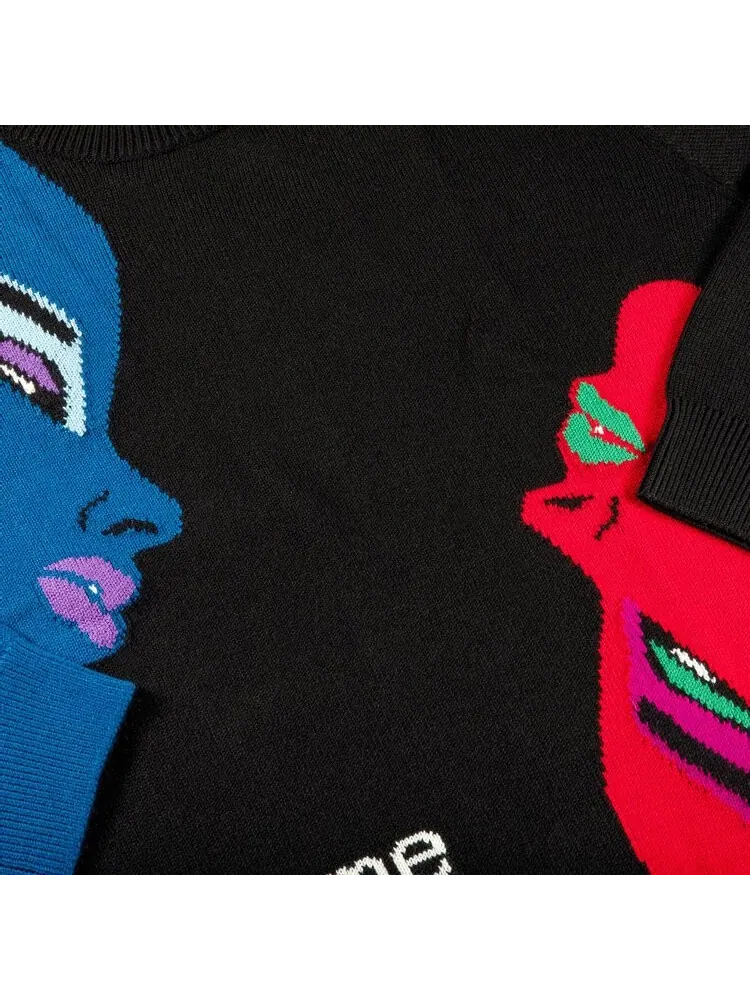 Свитер Supreme Faces Sweater 'Black' — изображение 3 из 3, черный