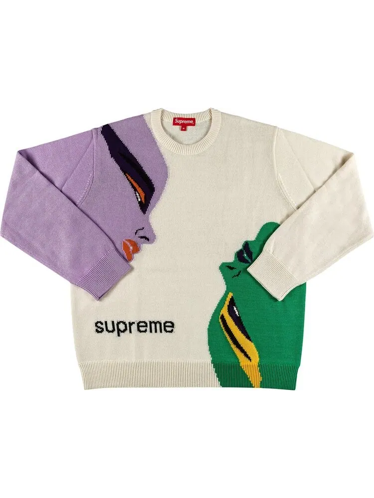 Свитер Supreme Faces Sweater 'Cream' — изображение 1 из 3, бежевый
