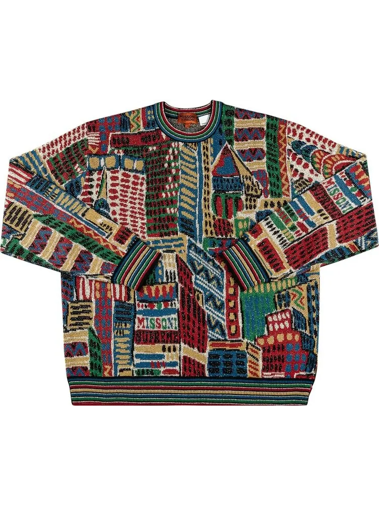 Свитер Supreme x Missoni Sweater 'Burgundy' — изображение 1 из 2, красный
