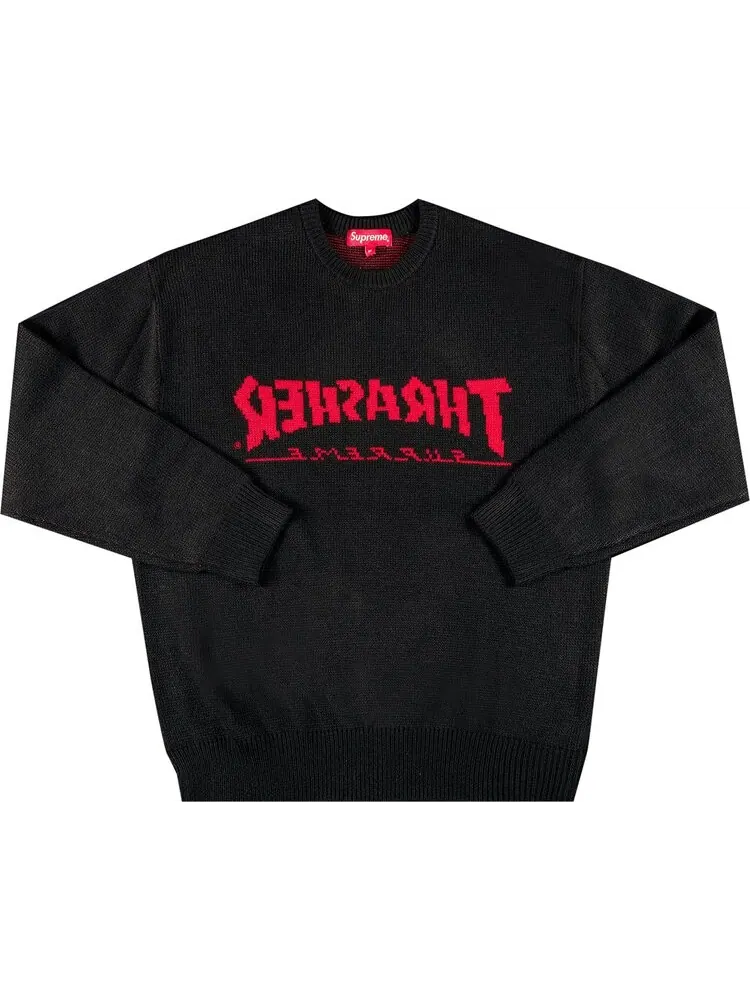 Свитер Supreme x Thrasher — изображение 1 из 1, черный