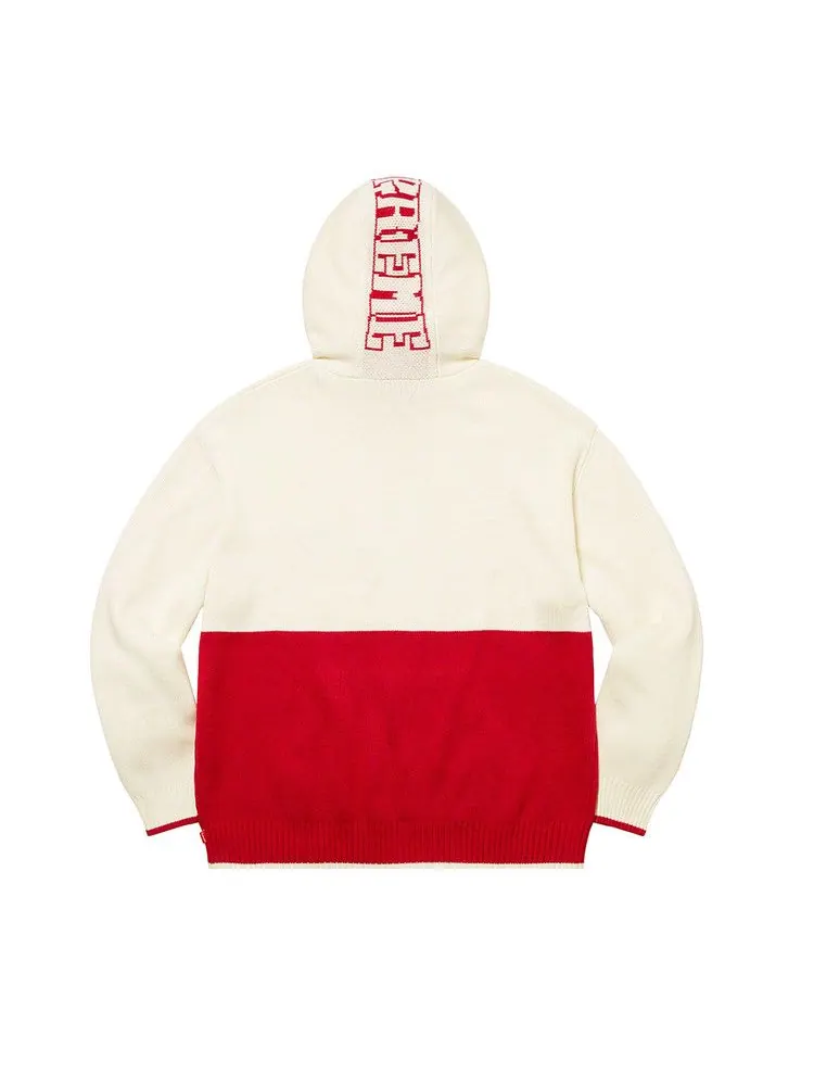 Свитер Supreme 2-Tone Hooded Sweater — изображение 2 из 2, белый