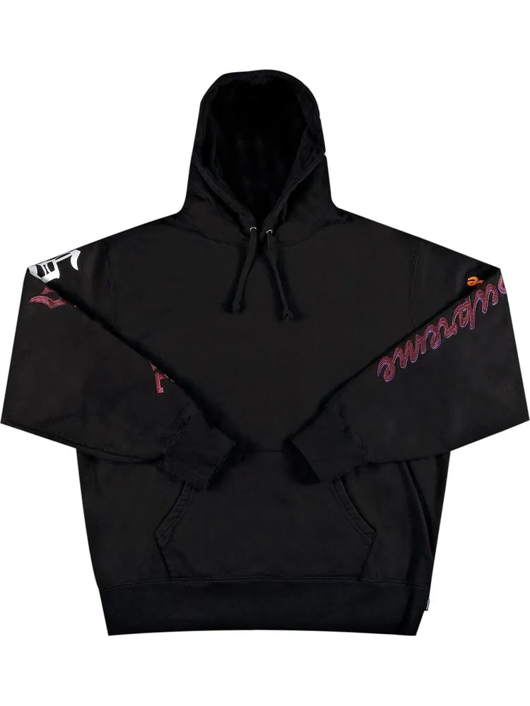 Толстовка Supreme Multi Logo Hooded Sweatshirt 'Black' — изображение 1 из 3, черный