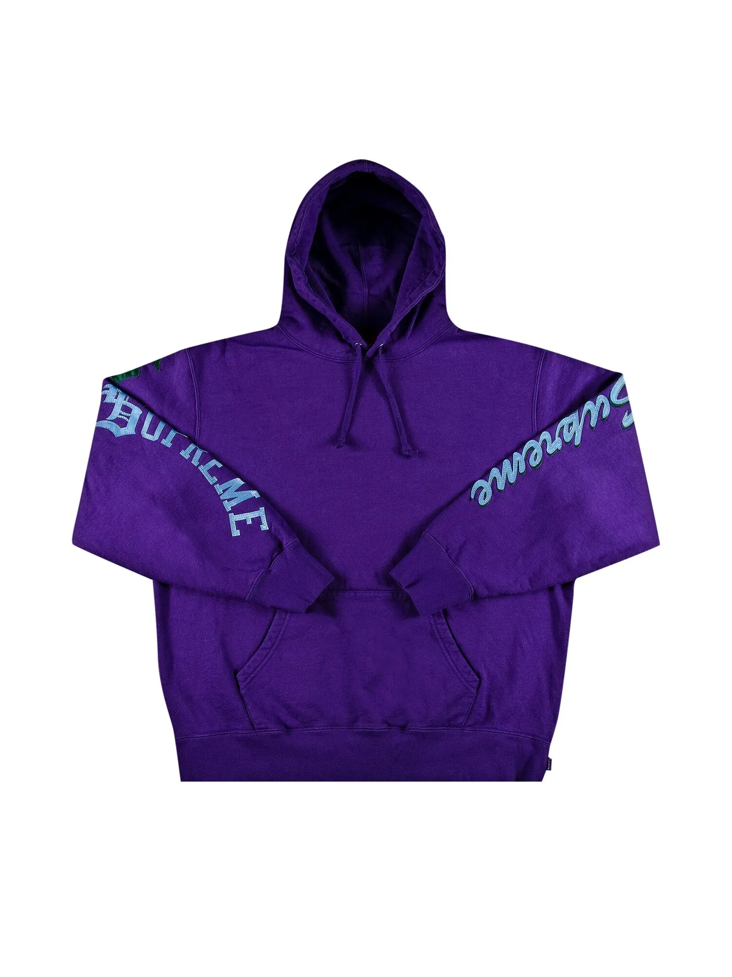 Толстовка с капюшоном Supreme с мульти-логотипом — изображение 1 из 3, фиолетовый