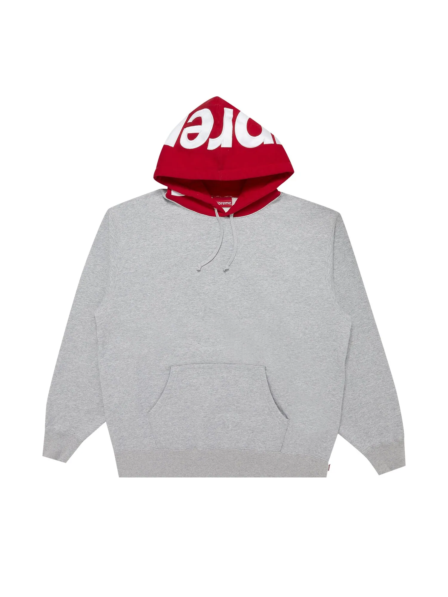 Толстовка с капюшоном Supreme Contrast Heather Grey — изображение 1 из 3