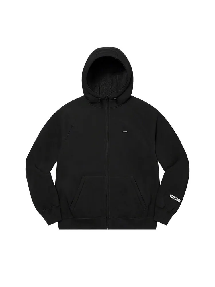 Толстовка Supreme WINDSTOPPER Zip Up Hooded Sweatshirt Black — изображение 1 из 1, черный