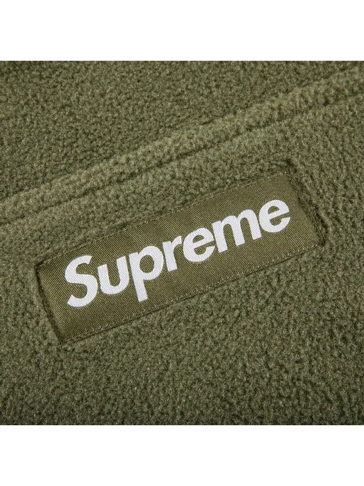 Толстовка Supreme Polartec Hooded Sweatshirt 'Light Olive' — изображение 2 из 2, зеленый