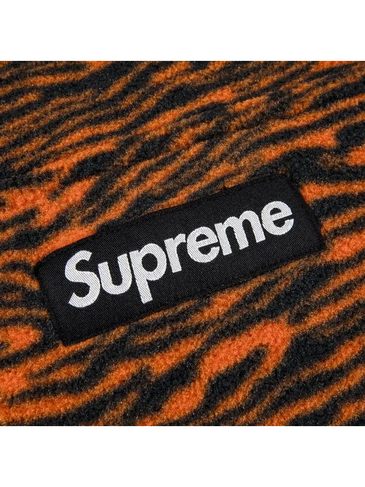 Толстовка Supreme Polartec Hooded Sweatshirt 'Tiger' — изображение 2 из 2, оранжевый