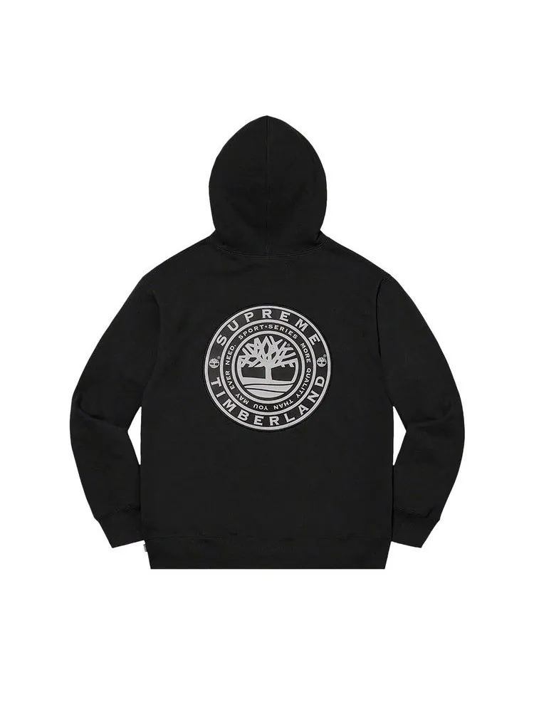Толстовка Supreme x Timberland Hooded Sweatshirt — изображение 2 из 2, черный