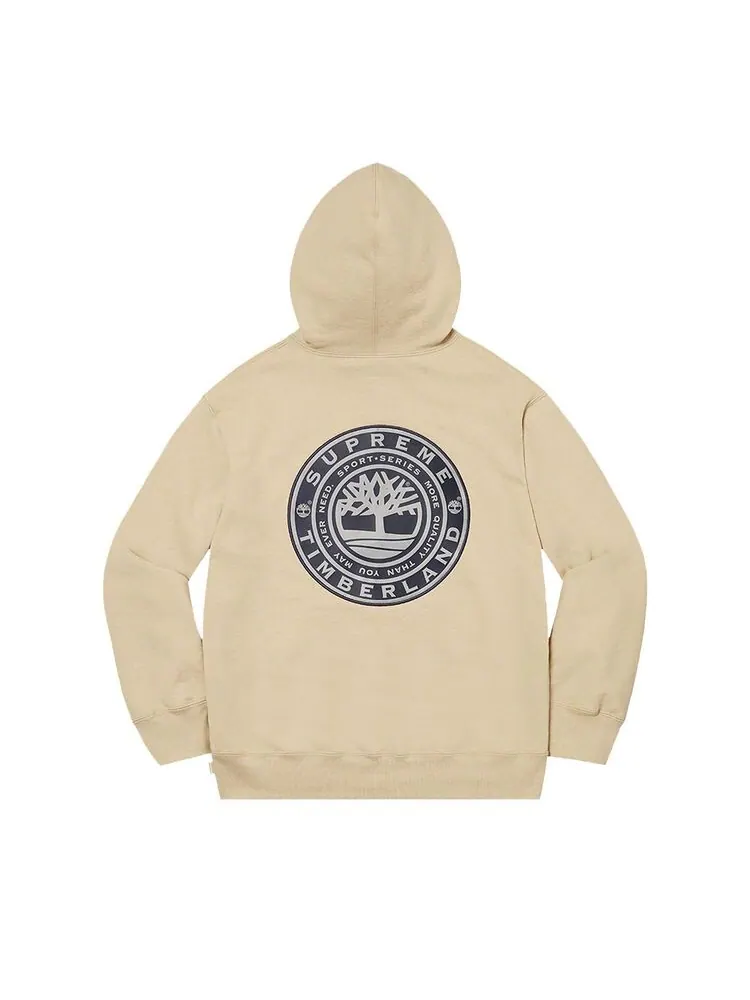 Толстовка Supreme x Timberland Hooded Sweatshirt Taupe — изображение 2 из 2, тауп