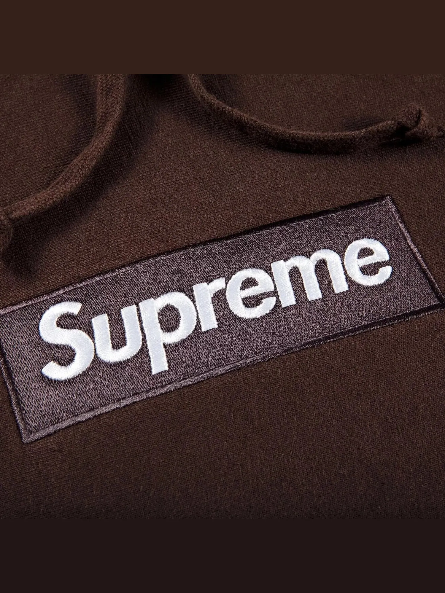 Худи Supreme Box Logo — изображение 2 из 2, коричневый