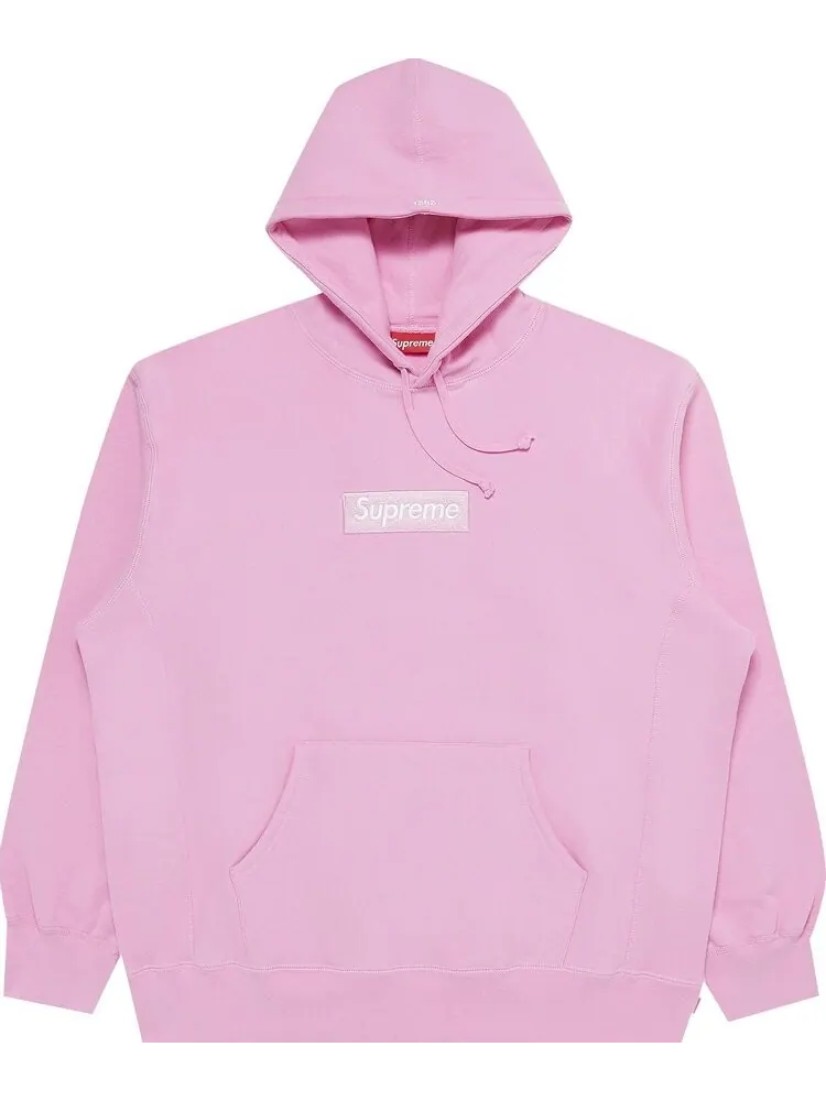 Толстовка Supreme Box Logo Hooded Sweatshirt 'Pink' — изображение 1 из 3, розовый