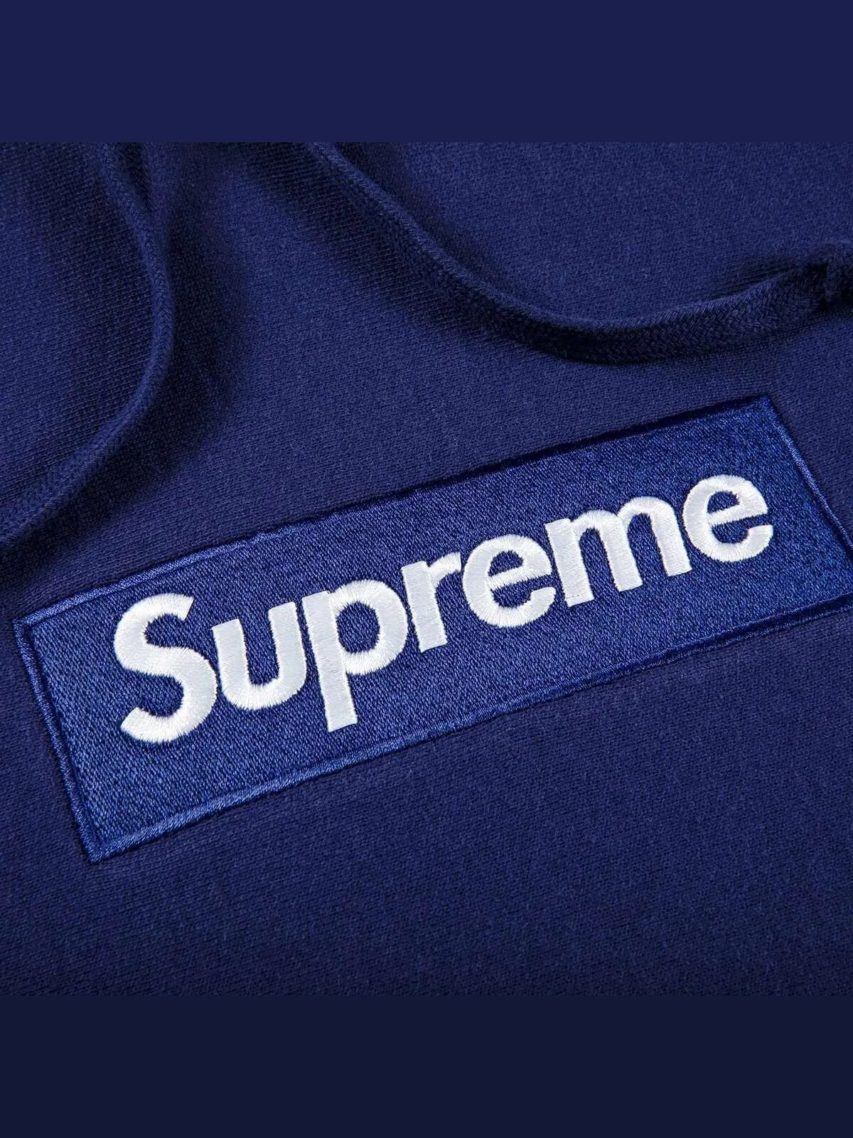 Худи Supreme Box Logo — изображение 2 из 2, синий