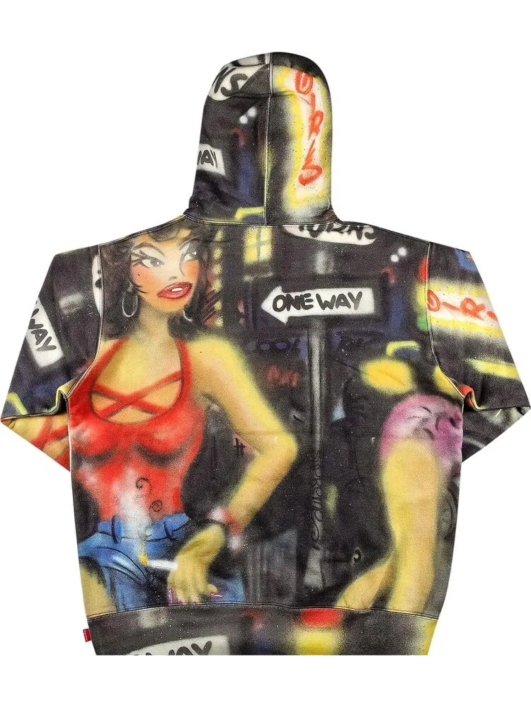 Толстовка Supreme x Lady Pink Hooded Sweatshirt 'Multicolor' — изображение 2 из 3, мульти