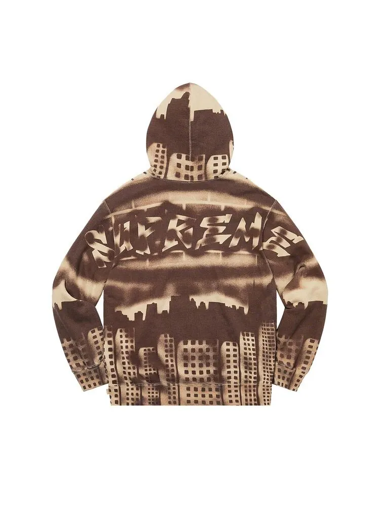 Толстовка Supreme x New York Yankees Airbrush Hooded Sweatshirt Clay — изображение 2 из 2, глина