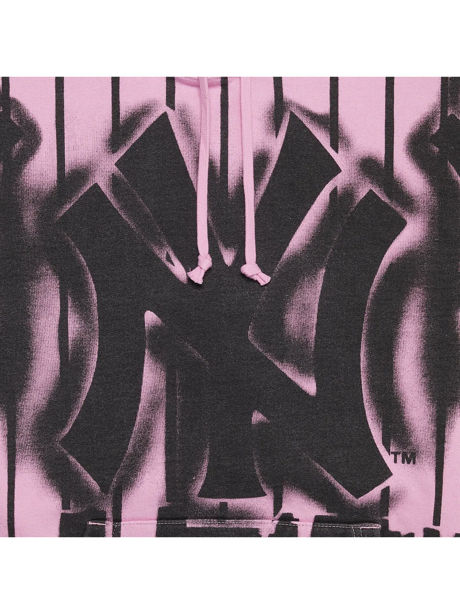 Толстовка с капюшоном Supreme x New York Yankees Airbrush — изображение 3 из 3, розовый