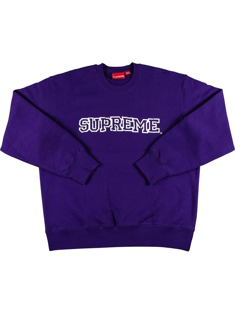 Толстовка Supreme Shattered Logo Crewneck 'Purple' — изображение 1 из 2, фиолетовый