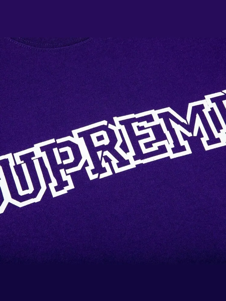Толстовка Supreme Shattered Logo Crewneck 'Purple' — изображение 2 из 2, фиолетовый