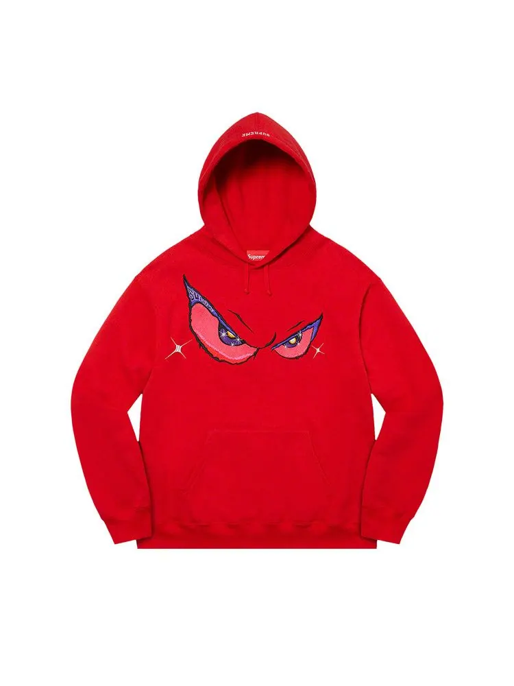 Худи Supreme Eyes Hooded Sweatshirt 'Red' — изображение 1 из 1, красный